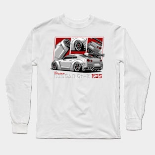 Nissan GTR R35, GT-R, JDM Car Long Sleeve T-Shirt